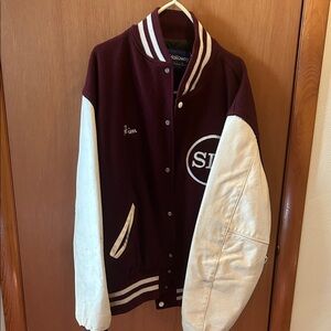 Vintage SIU Salukis Holloway Original Letterman Jacket Southern Illinois Varsity